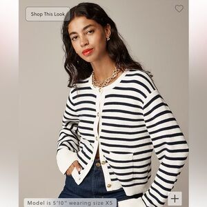 relaxed Emilie sweater lady jacket in stripe